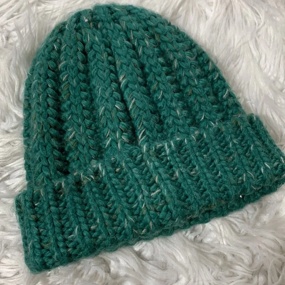 THE NORTH Face Rhodina beanie chunky knit foldover NWOT women’s one size